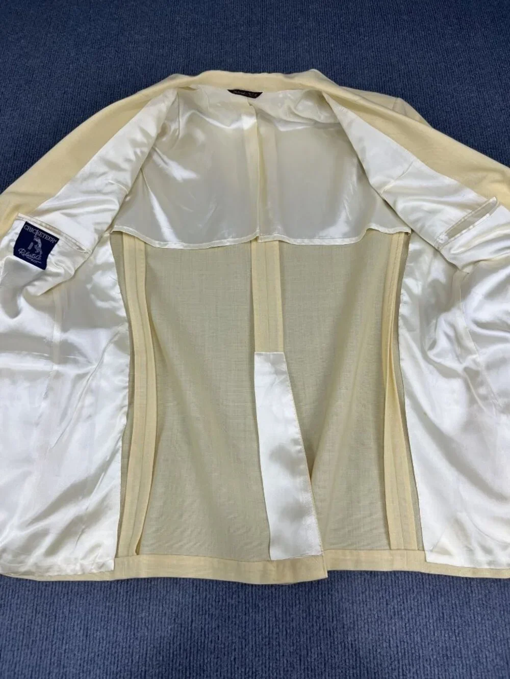 Cricketeer Mens  Yellow Blazer 2-Button Sport Coat 38
